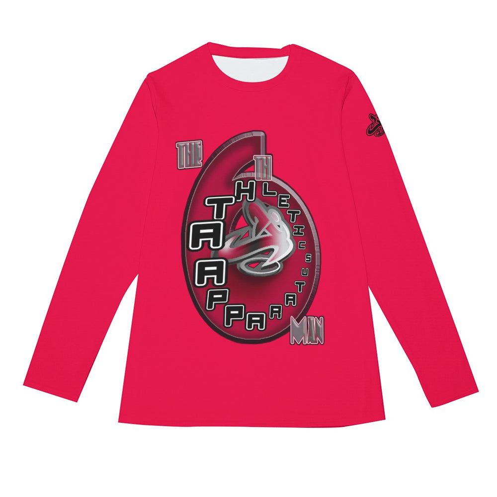 A.A. The 6th Man Red Men's Long Sleeve T-Shirt