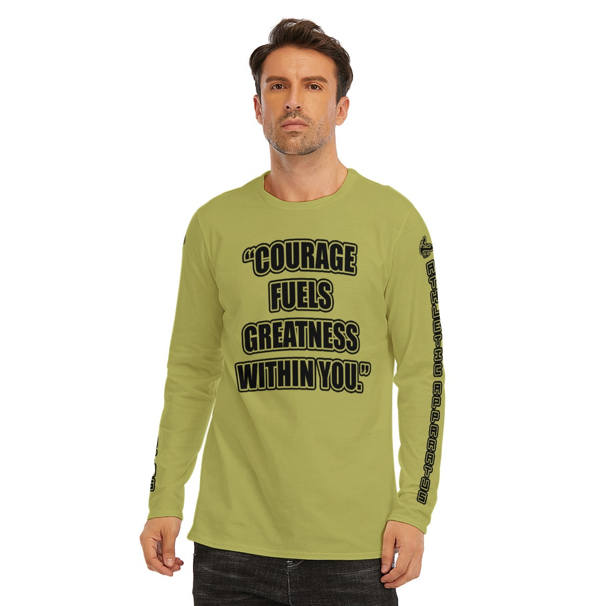 A.A. O. Green BL Long Sleeve Courage fuels greatness