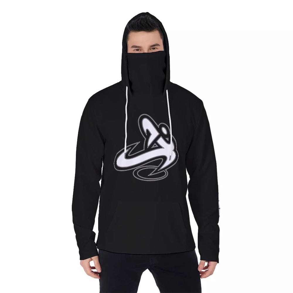 Athletic Apparatus Black WL Men's Pullover Hoodie With Mask