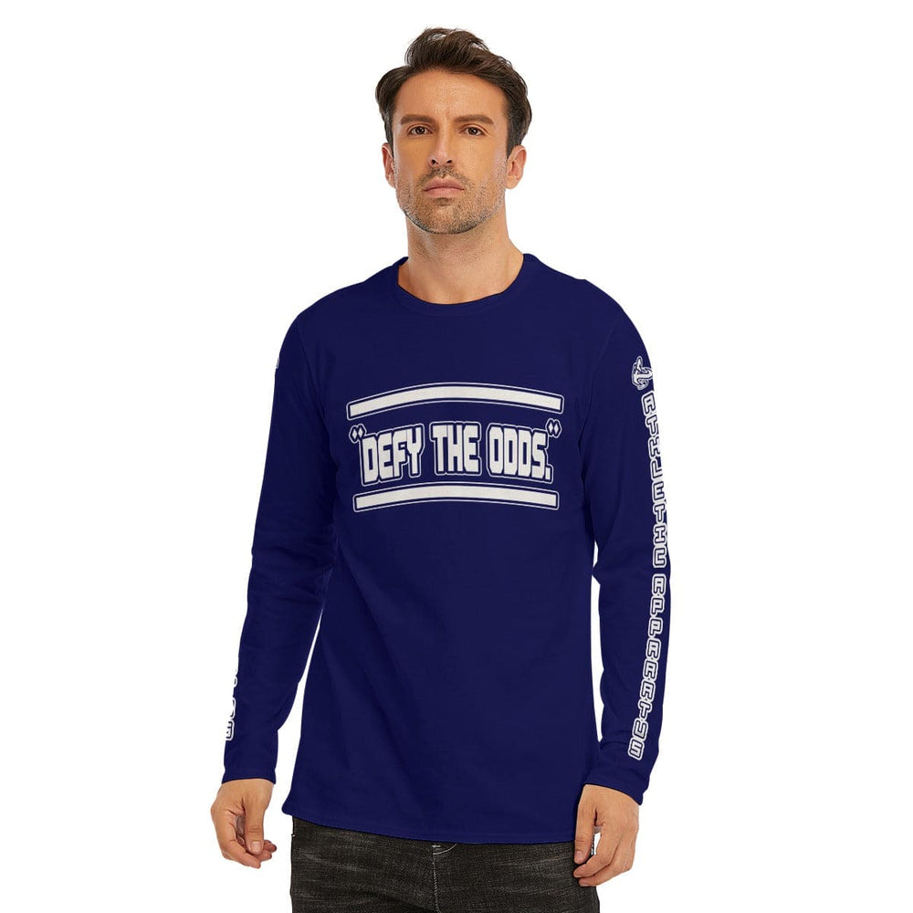 A.A. Navy Blue V2 WL Long Sleeve T-Shirt Defy The Odds