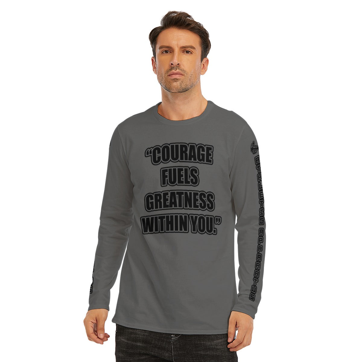 A.A. Grey BL Long Sleeve Courage fuels greatness