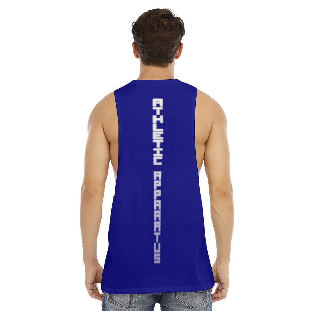 
                      
                        Athletic Apparatus Navy Men's WL O-neck Long Tank Top
                      
                    