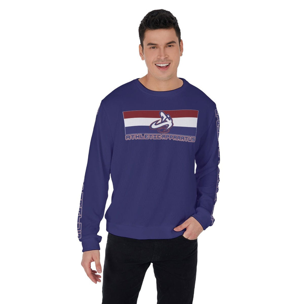 
                      
                        Athletic Apparatus Navy Blue RWB L Men's Thicken Sweater
                      
                    