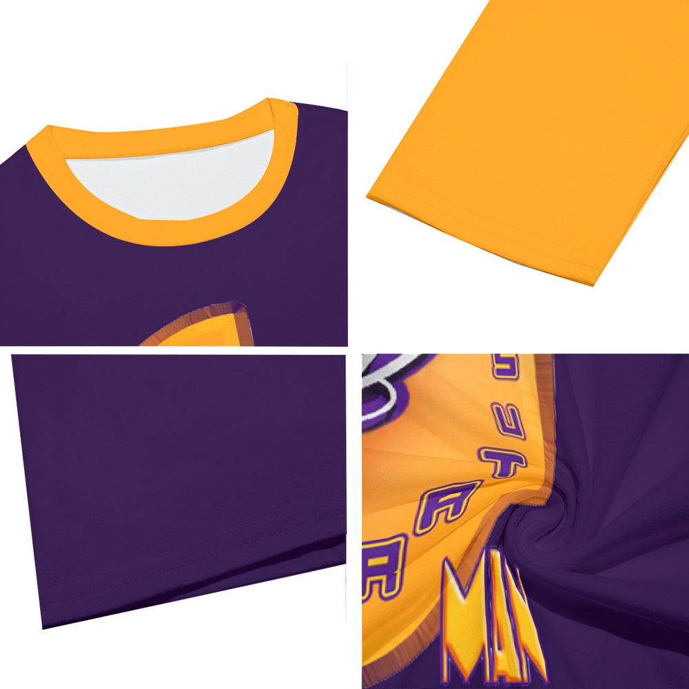 
                      
                        A.A. The 6th Man Purple Yellow Men's Short Sleeve T-Shirt
                      
                    