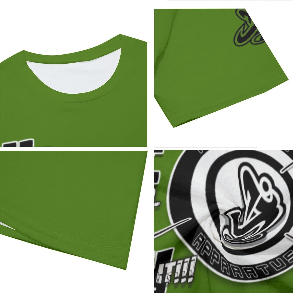 Athletic Apparatus JC2 Green 2 bl Men's O-Neck T-Shirt | Cotton - Athletic Apparatus