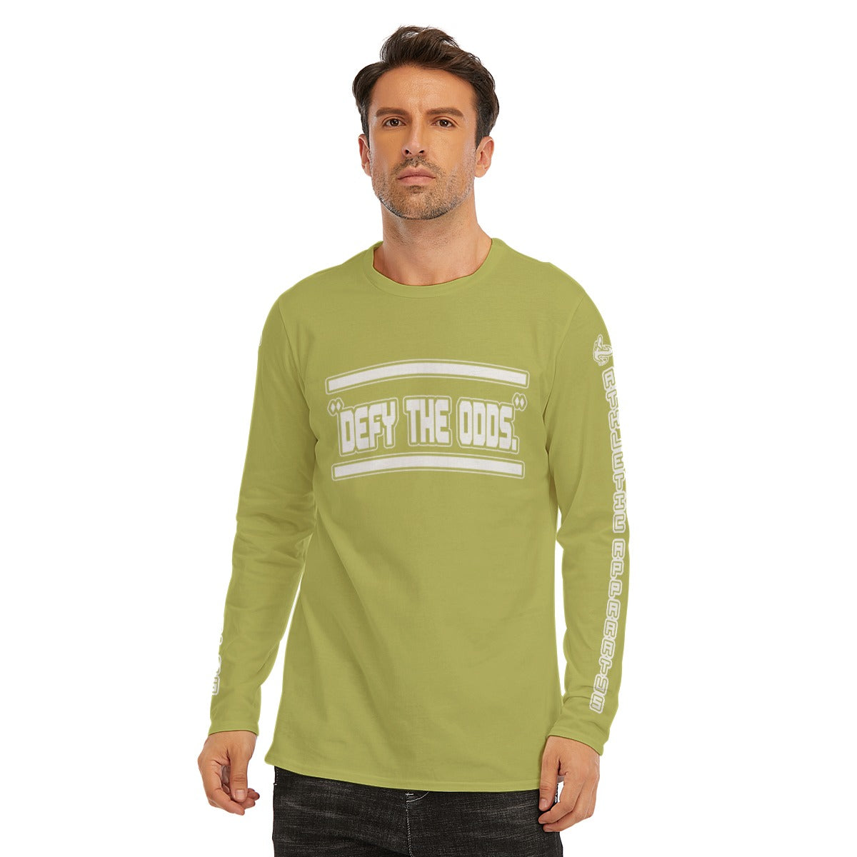 A.A. O. Green V2 WL Long Sleeve T-Shirt Defy The Odds