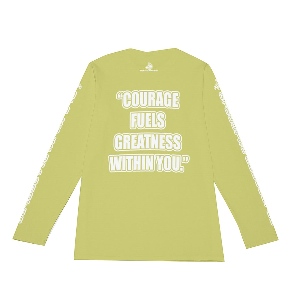 A.A. O. Green V3 WL Long Sleeve Courage fuels greatness