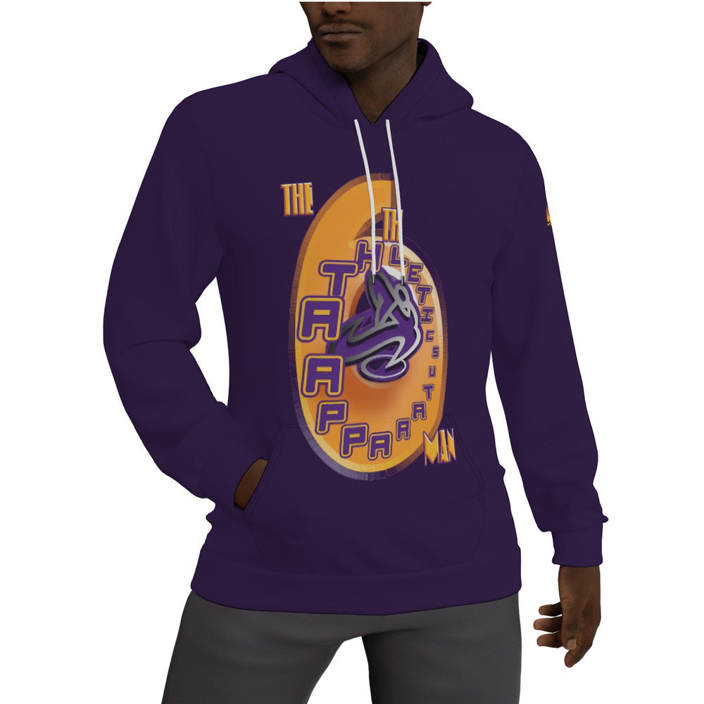 A.A. The 6th Man Purple Men's Thicken Pullover Hoodie