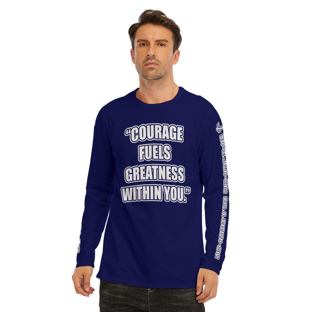 A.A. Navy WL Long Sleeve Courage fuels greatness