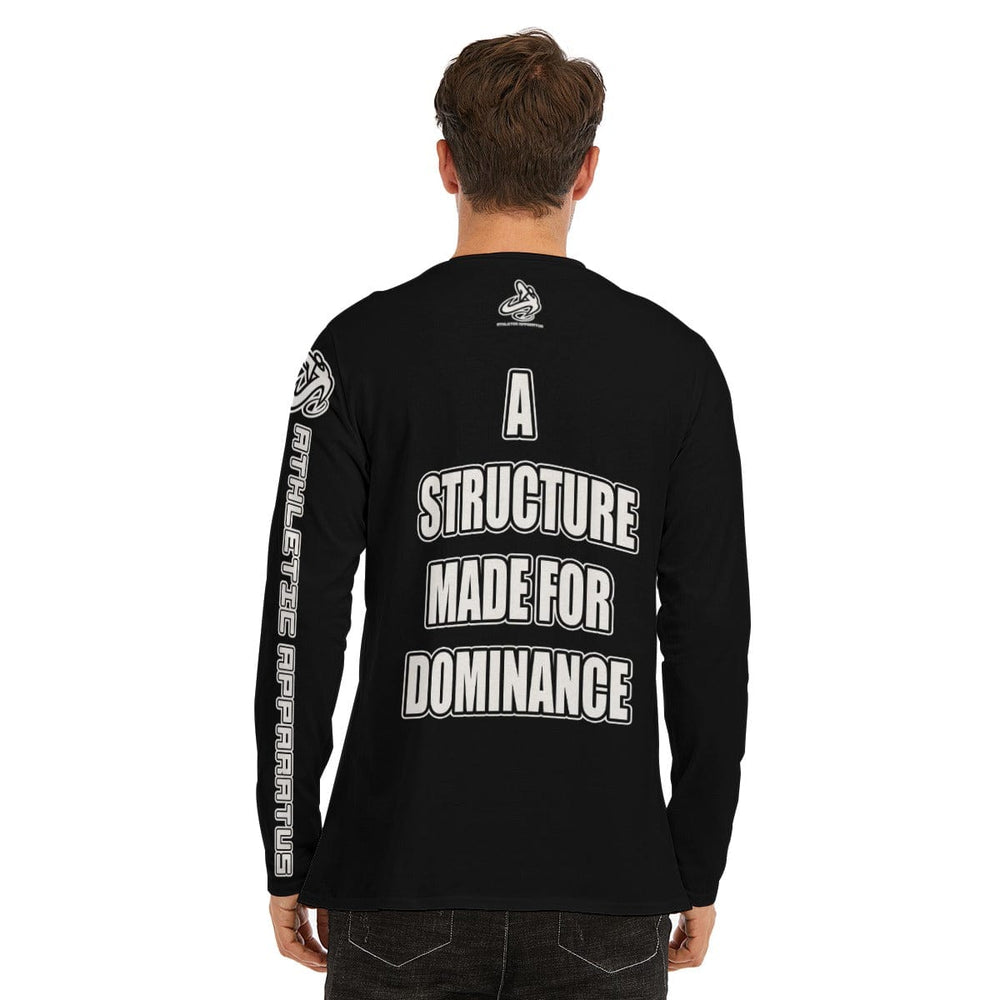 
                      
                        Athletic Apparatus The Weight Lifter Black Long Sleeve T-Shirt | 190GSM Cotton
                      
                    