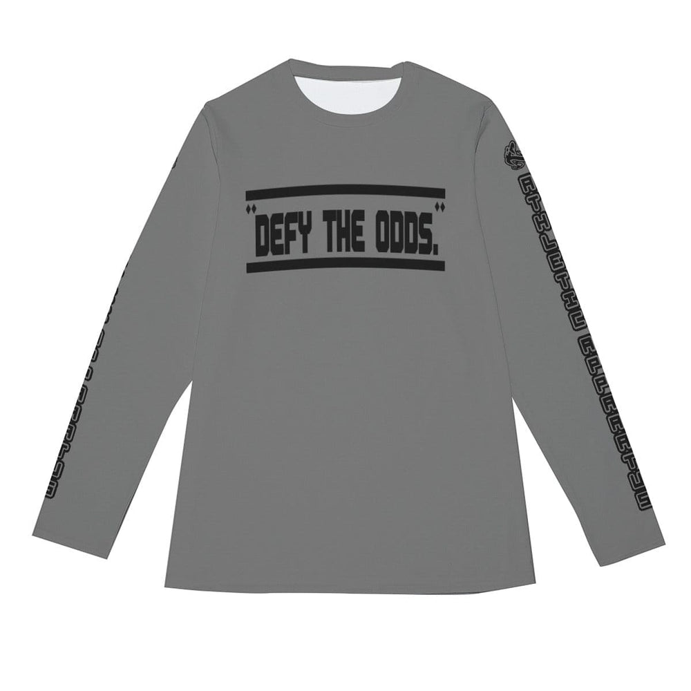 A.A. Grey BL Long Sleeve T-Shirt Defy The Odds