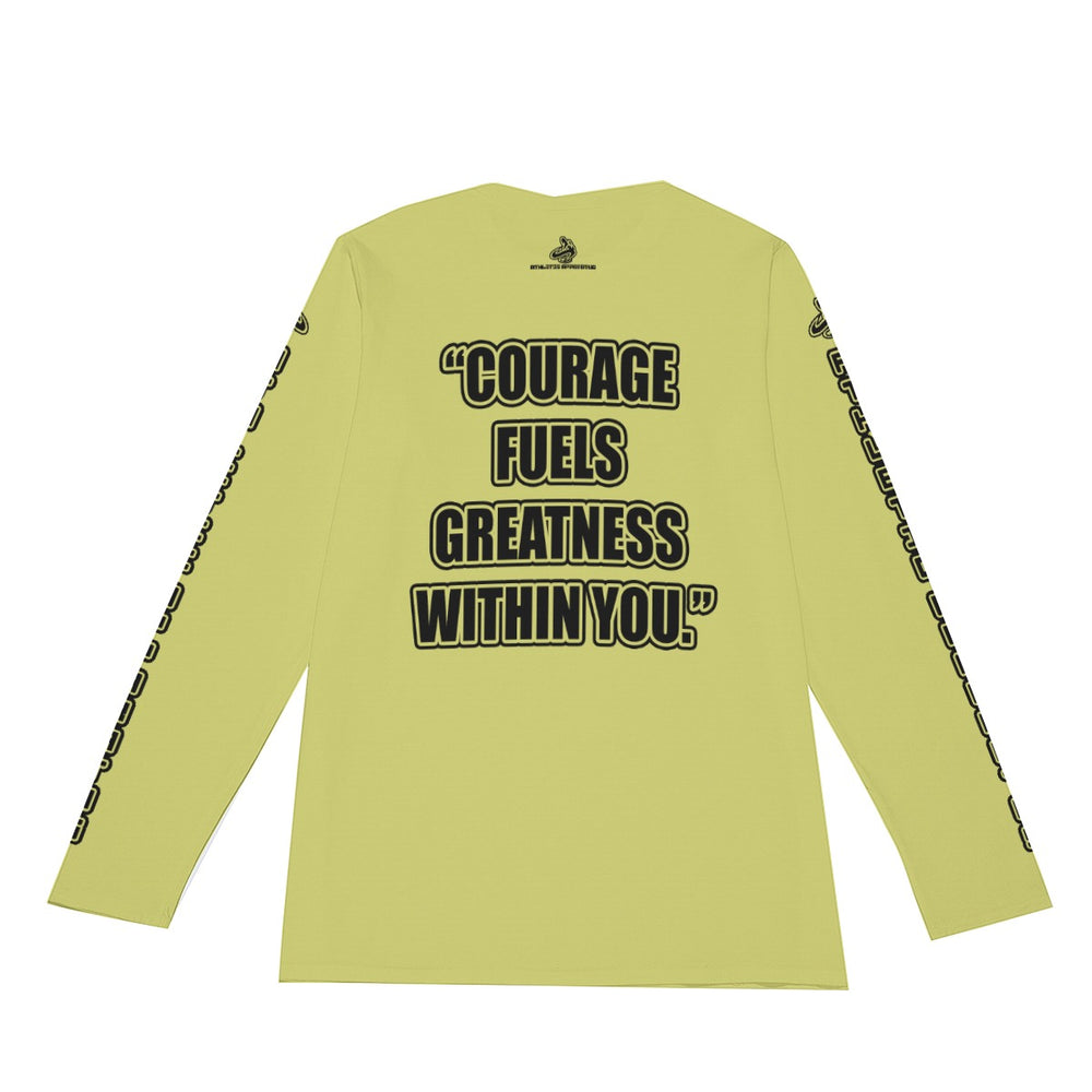 A.A. O. Green V3 BL Long Sleeve Courage fuels greatness