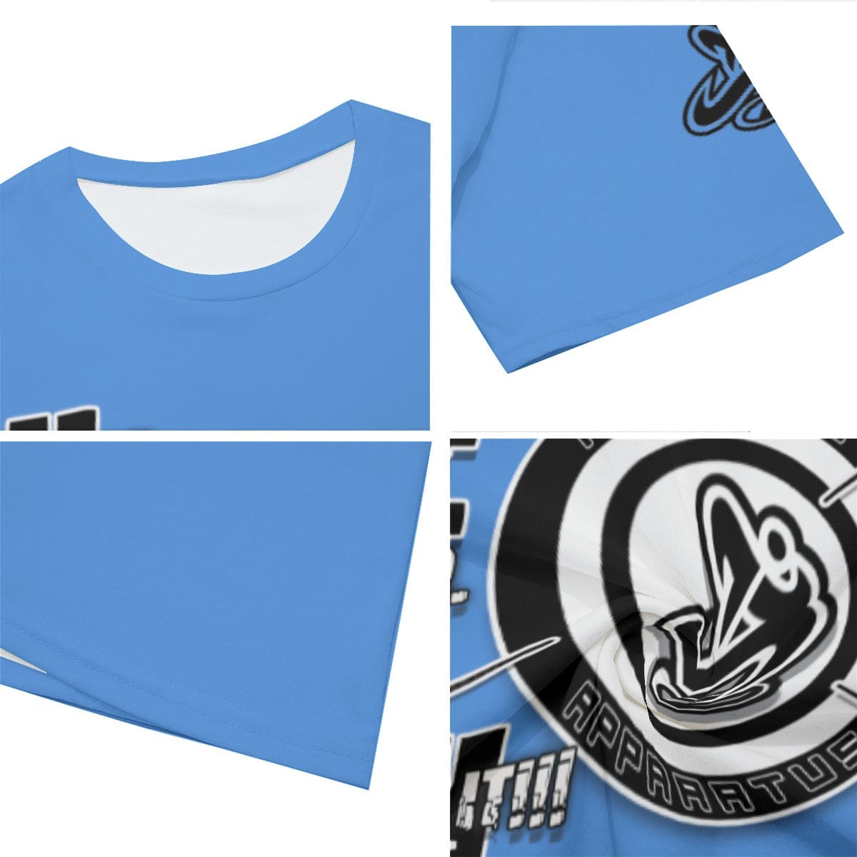 Athletic Apparatus JC2 Light Blue 1 bl Men's O-Neck T-Shirt | Cotton - Athletic Apparatus