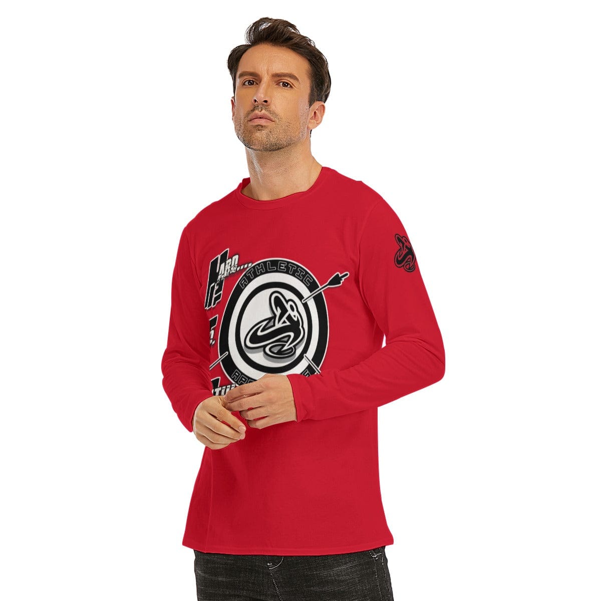 
                  
                    Athletic Apparatus JC2 LS Red bl Men's O-Neck T-Shirt | Cotton - Athletic Apparatus
                  
                