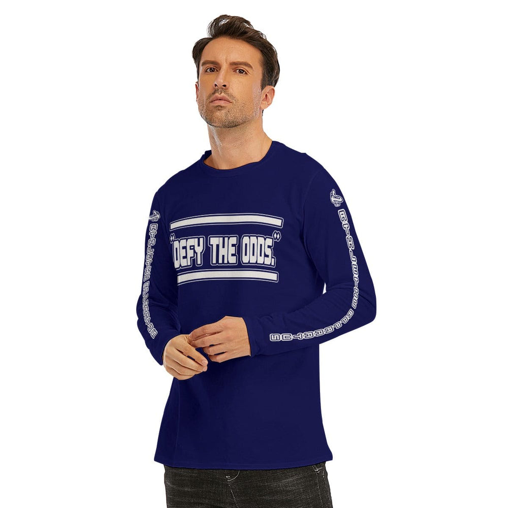 
                      
                        A.A. Navy Blue V2 WL Long Sleeve T-Shirt Defy The Odds
                      
                    