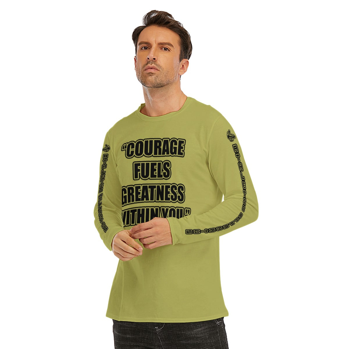 
                  
                    A.A. O. Green BL Long Sleeve Courage fuels greatness
                  
                