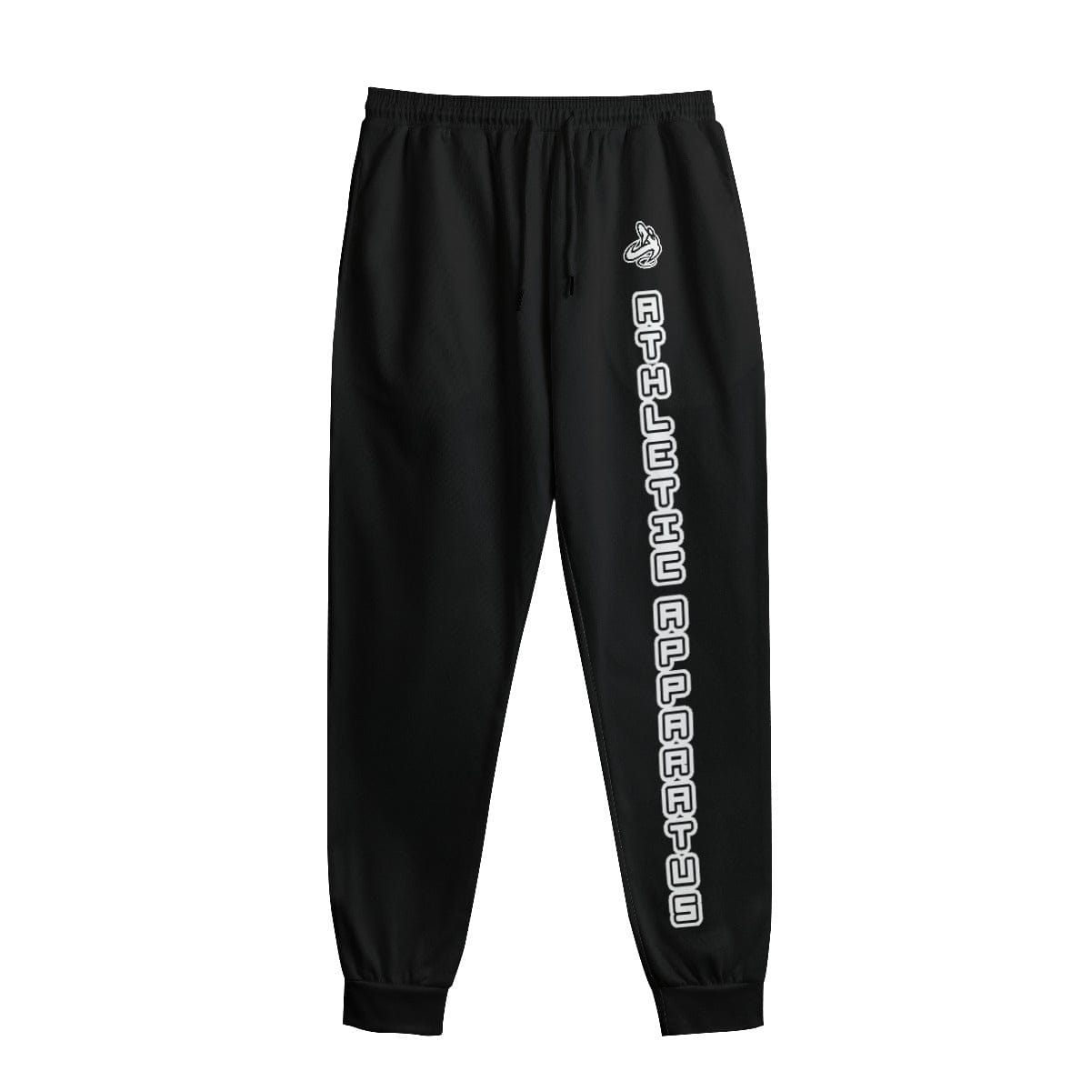 Athletic Apparatus Black Men's Sweatpants With Waistband