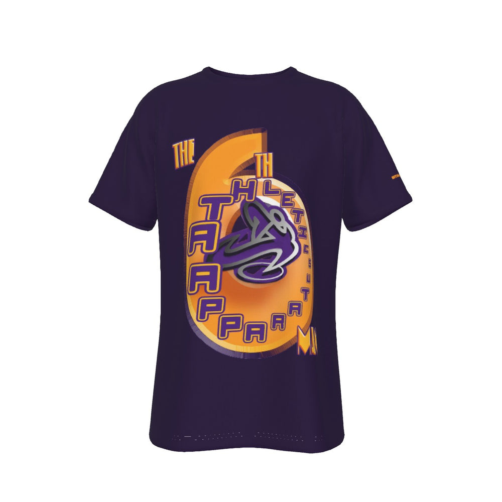 A.A. The 6th Man Purple Men's Short Sleeve T-Shirt