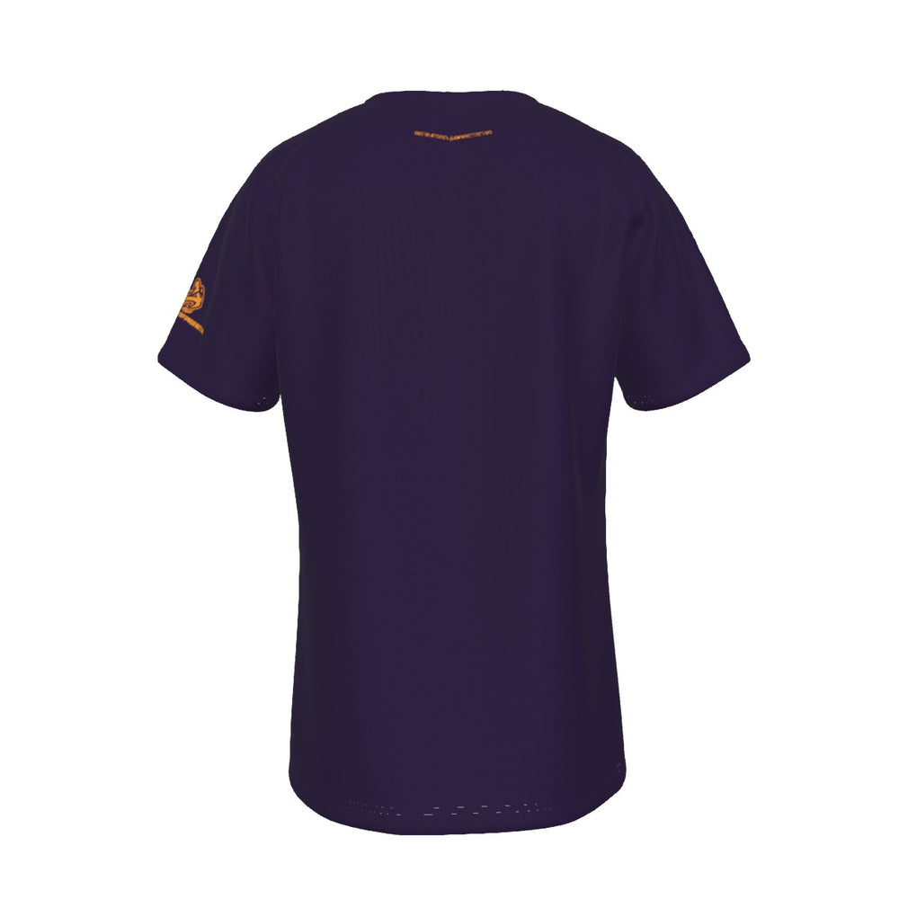 A.A. The 6th Man Purple Men's Short Sleeve T-Shirt