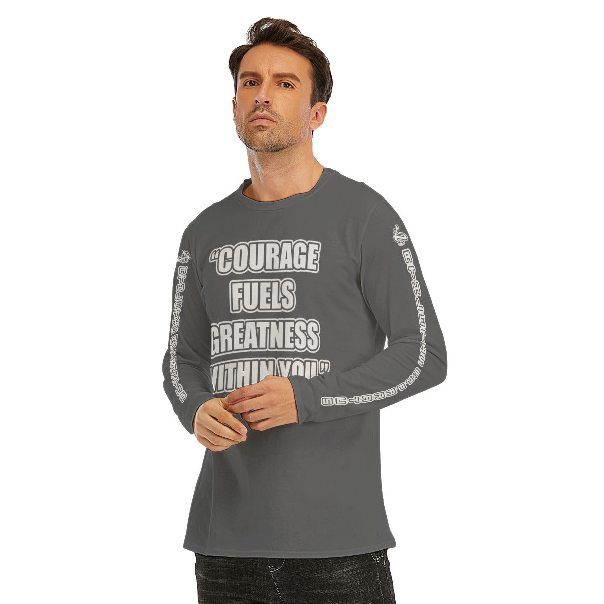
                  
                    A.A. Grey WL Long Sleeve Courage fuels greatness
                  
                
