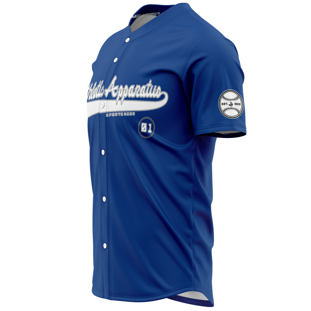 
                      
                        ATHLETIC APPARATUS WBL ROYAL BLUE E1 BASEBALL JERSEY - Athletic Apparatus
                      
                    