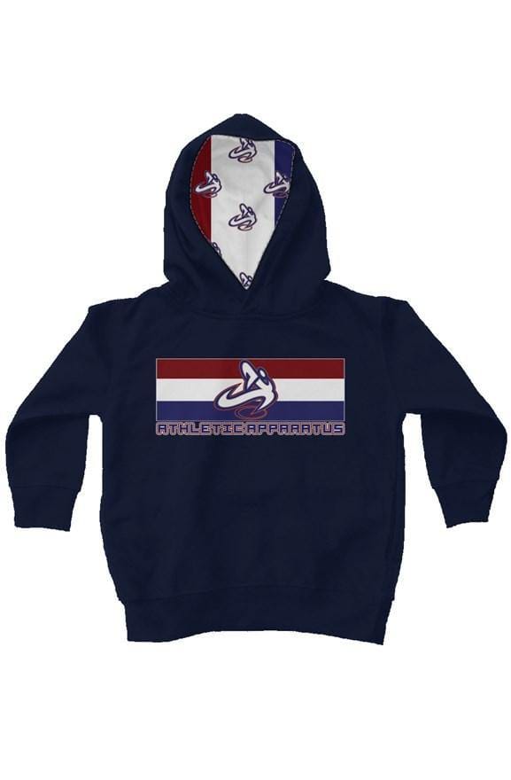 
                      
                        Athletic Apparatus navy rwb logo kids fleece pullo - Athletic Apparatus
                      
                    