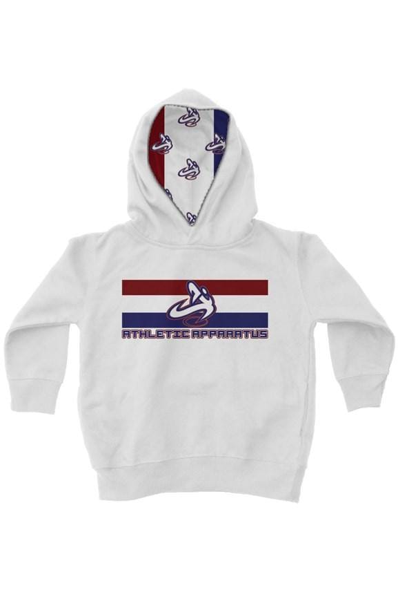 
                      
                        Athletic Apparatus white rwb logo kids fleece pull - Athletic Apparatus
                      
                    