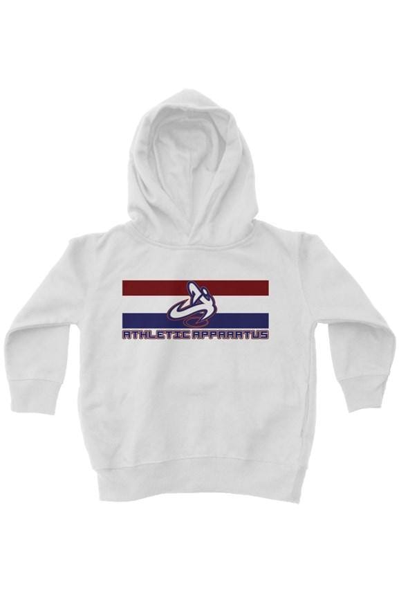 Athletic Apparatus white no lining rwb logo kids f - Athletic Apparatus