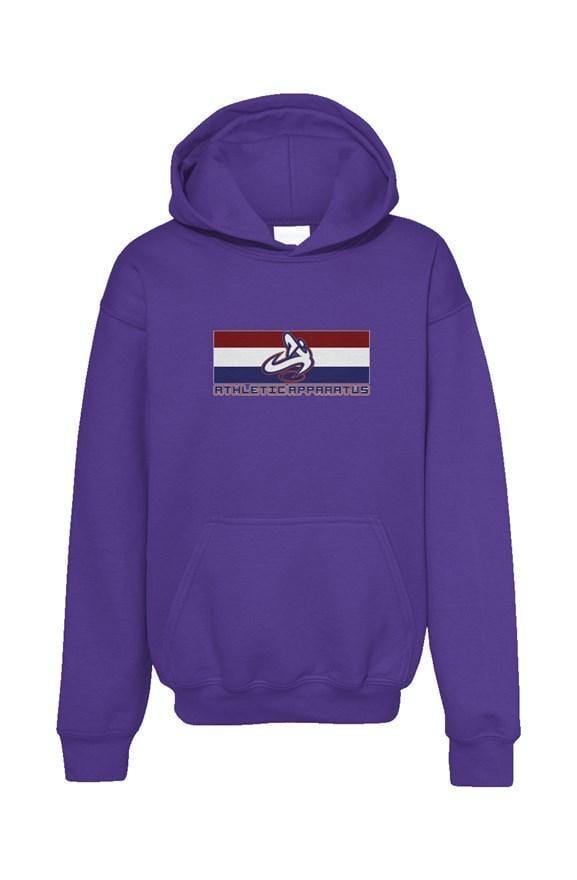 Athletic Apparatus purple v1 youth pullover hoodie - Athletic Apparatus