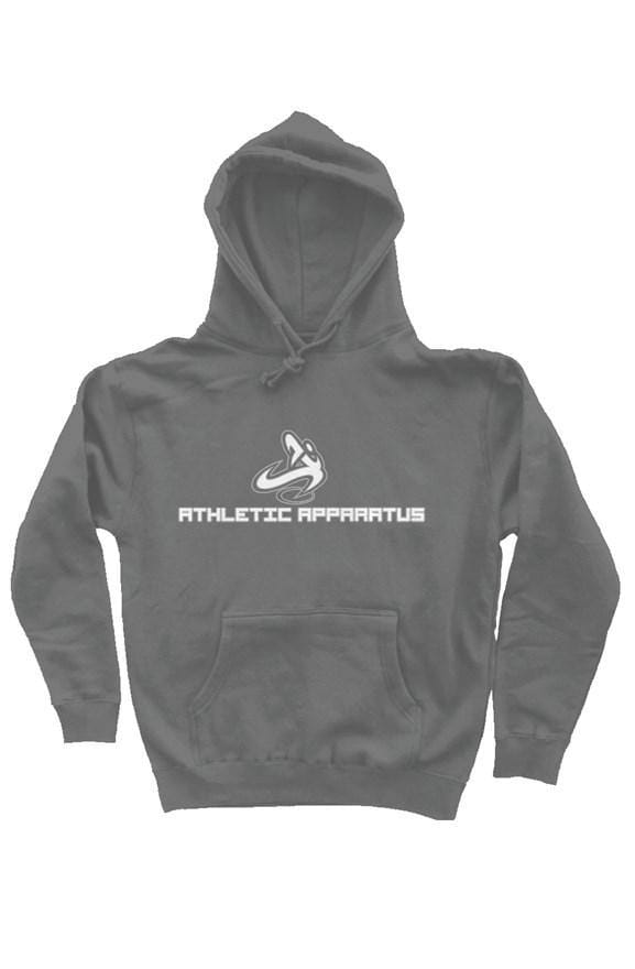 Athletic Apparatus charcoal white logo v6 pullover - Athletic Apparatus