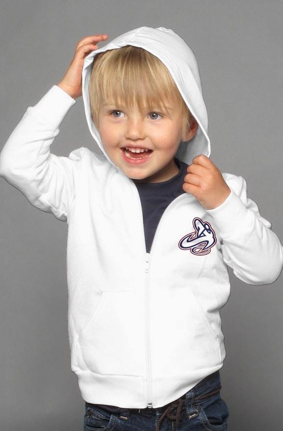 Athletic Apparatus Kids White zip hoody - Athletic Apparatus