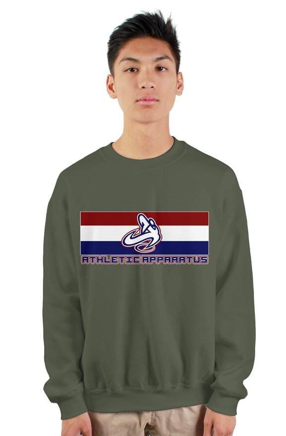 
                      
                        Youth Military Green rwb logo gildan heavy crewnec - Athletic Apparatus
                      
                    