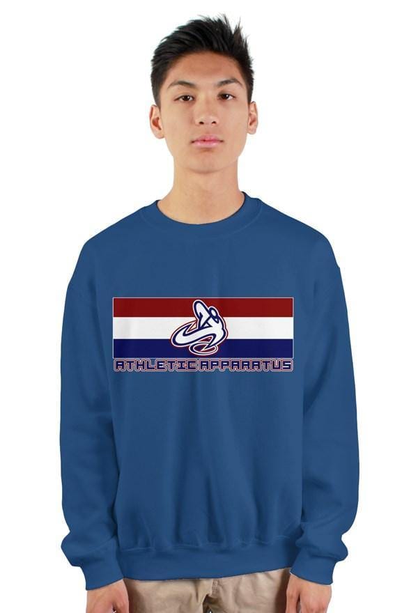 
                      
                        Youth Royal rwb logo gildan heavy crewneck sweatsh - Athletic Apparatus
                      
                    