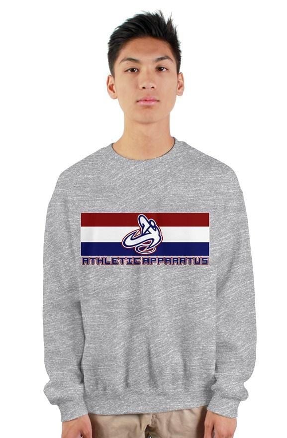 
                      
                        Youth Sport Grey rwb logo gildan heavy crewneck sw - Athletic Apparatus
                      
                    