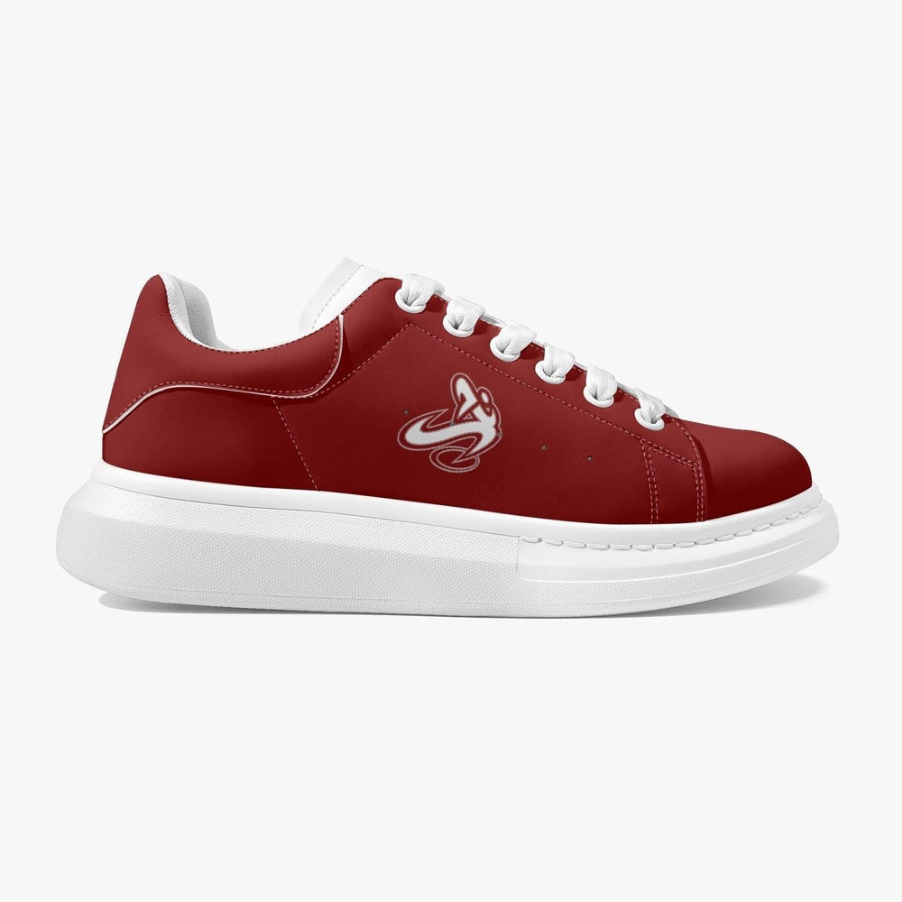 Athletic Apparatus Red Lifestyle Low-Top Leather Sneakers - Athletic Apparatus