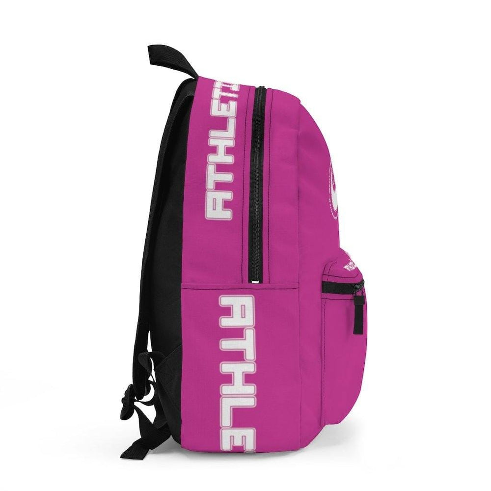 
                      
                        Athletic Apparatus Pink Backpack with white name label on top (Made in USA) - Athletic Apparatus
                      
                    