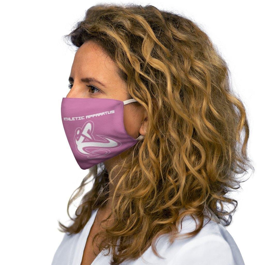 Copy of Athletic Apparatus Pink 1 White logo Snug-Fit Polyester Face Mask - Athletic Apparatus
