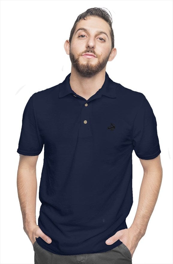 Athletic Apparatus Navy bl cotton polo