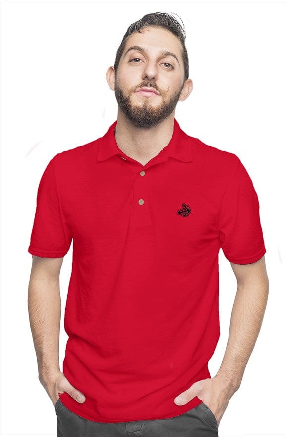 Athletic Apparatus Red bl cotton polo