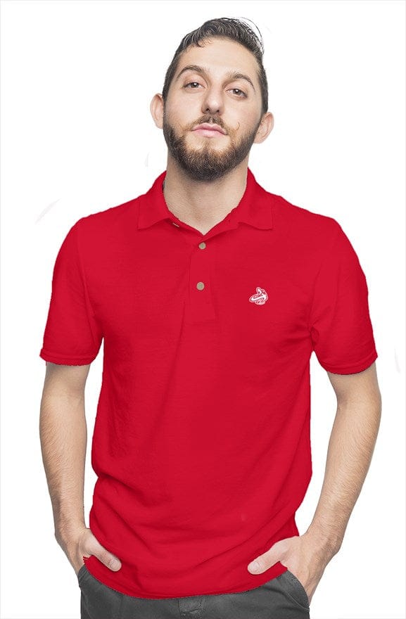 Athletic Apparatus Red wl cotton polo