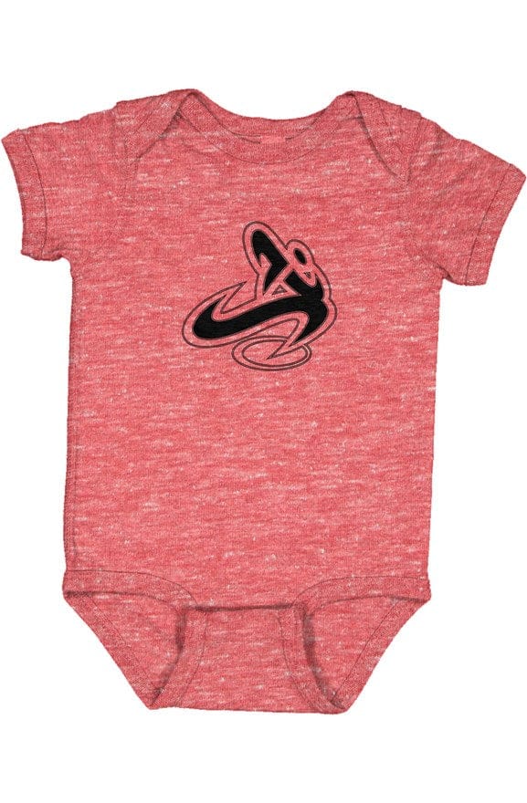 Athletic Apparatus Infant Melange Bodysuit Red Mel
