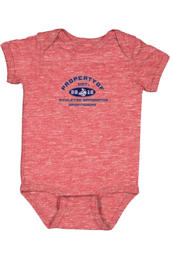 Athletic Apparatus rwb Infant Melange Bodysuit Red