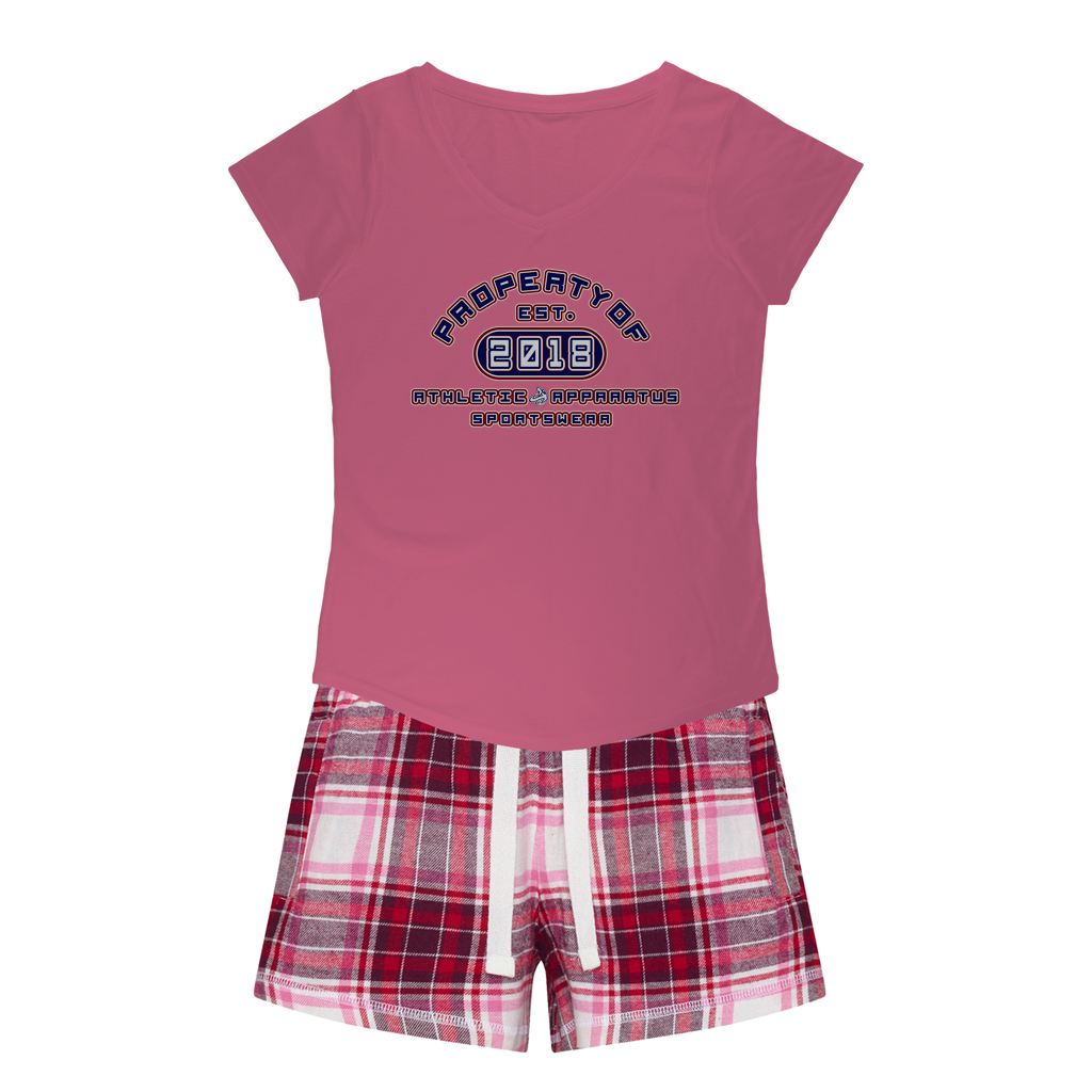 Athletic Apparatus Girls Sleepy Tee and Flannel Short - Athletic Apparatus