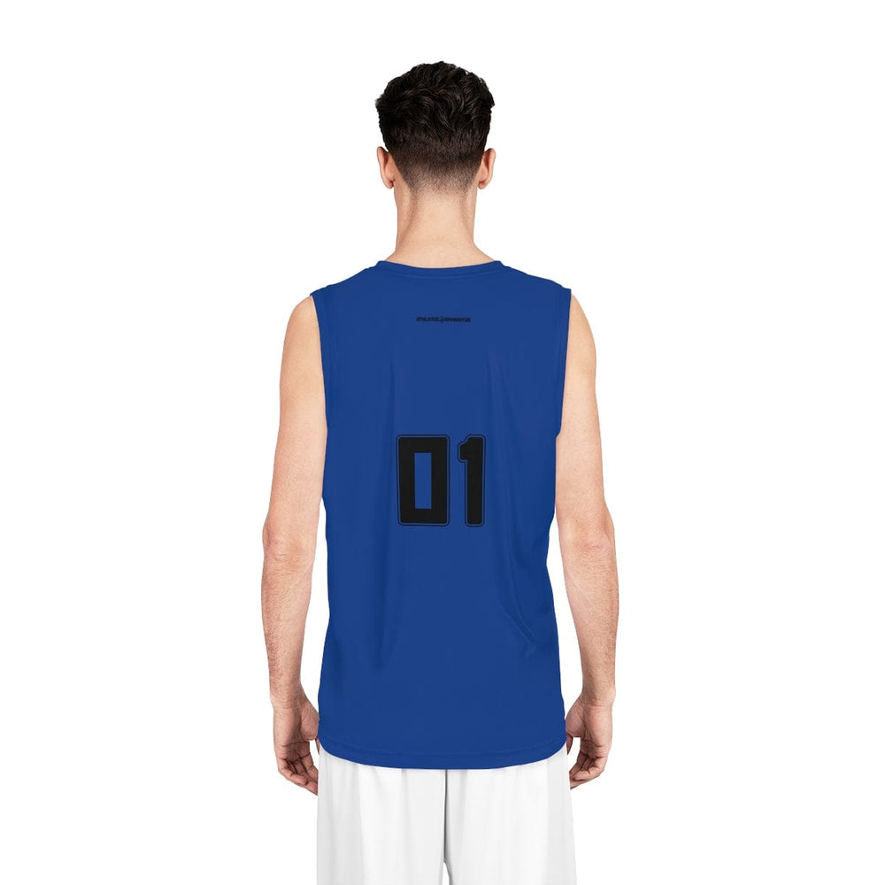 
                      
                        Athletic Apparatus Dark Blue BL Basketball Jersey
                      
                    