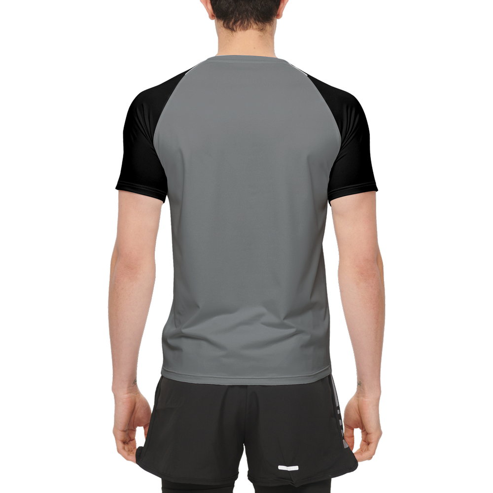 Athletic Apparatus BL Black Grey Men’s 3M Active Running T-Shirt