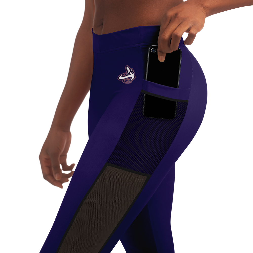 ATHLETIC APPARATUS NAVY RWB V2 MESH POCKET LEGGING - Athletic Apparatus