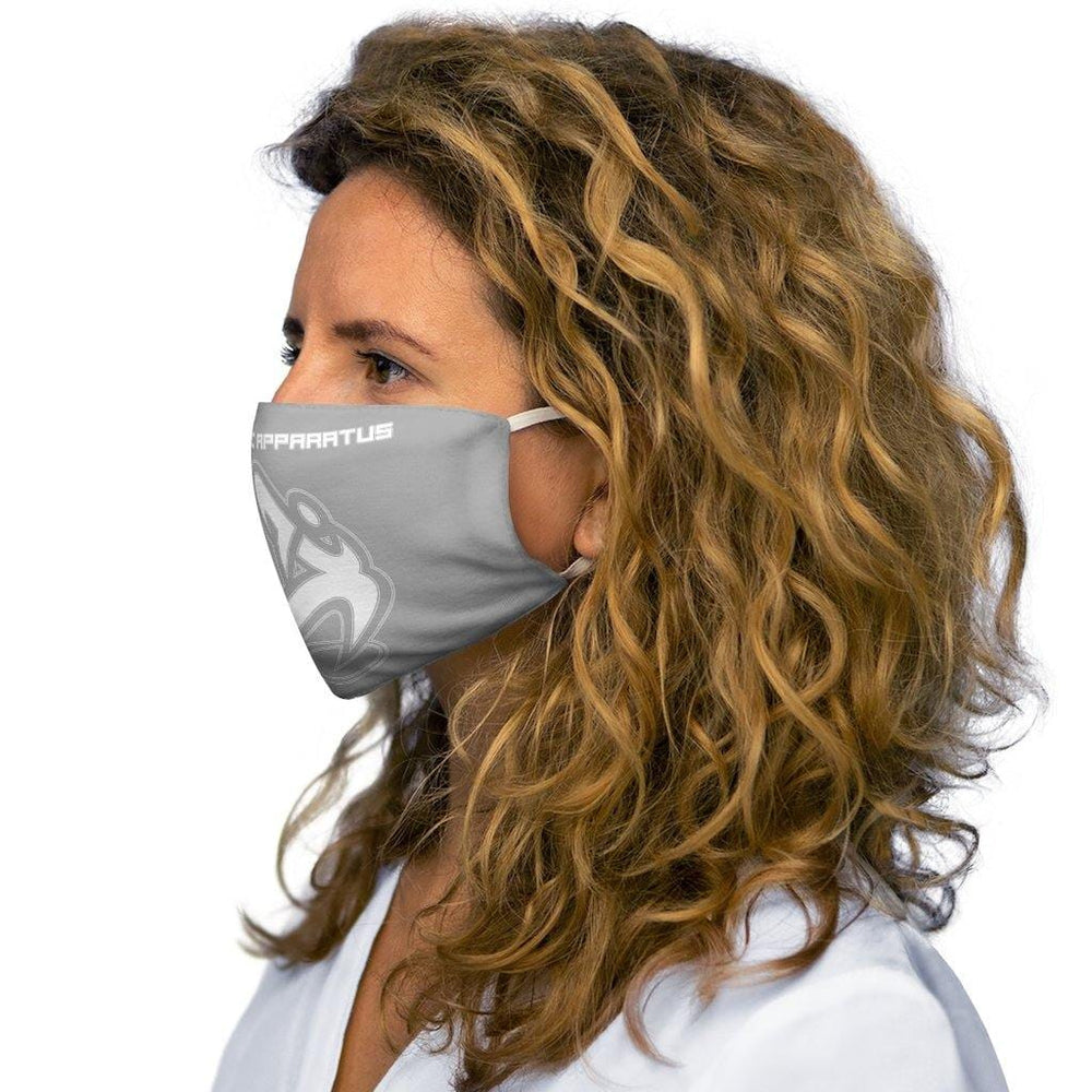 
                      
                        Athletic Apparatus Grey 2 White logo Snug-Fit Polyester Face Mask - Athletic Apparatus
                      
                    