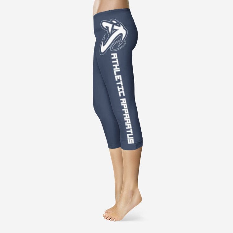 
                      
                        ATHLETIC APPARATUS NAVY V1 CAPRI LEGGINGS - Athletic Apparatus
                      
                    