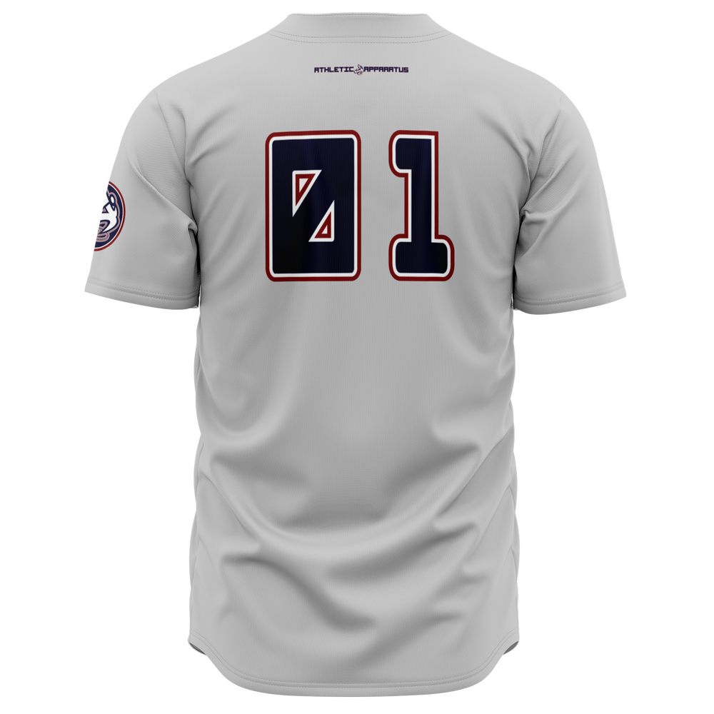 
                      
                        ATHLETIC APPARATUS RWB LOGO GREY 3 V1 BASEBALL JERSEY - Athletic Apparatus
                      
                    