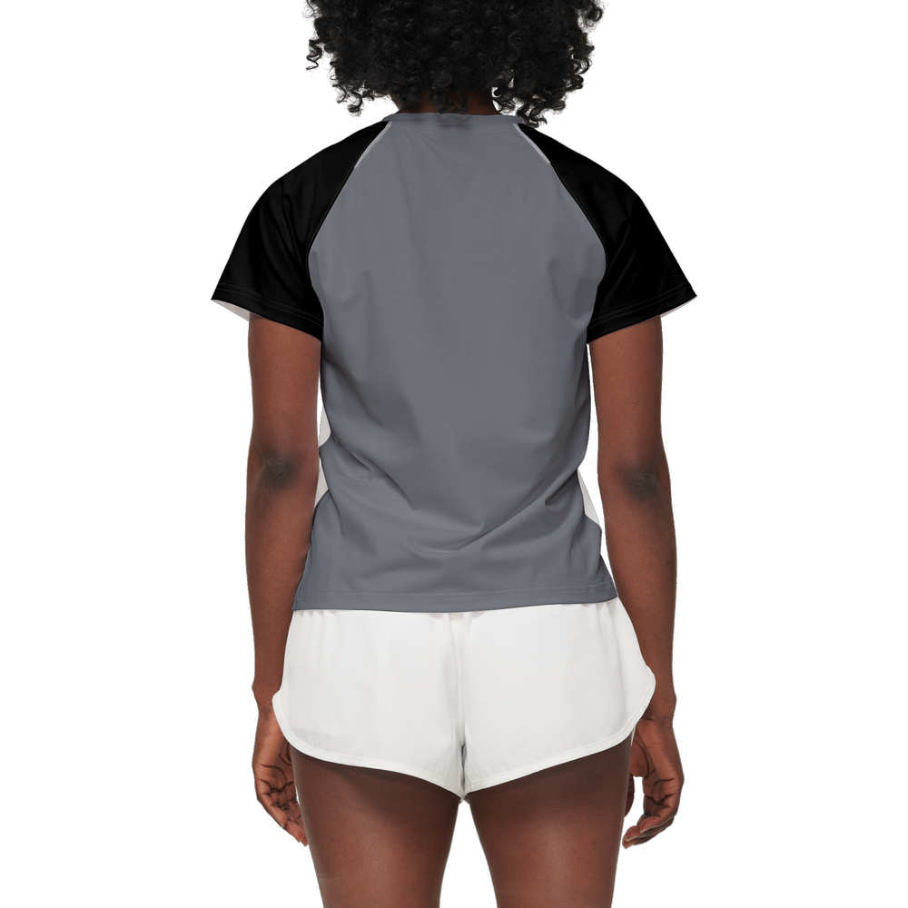 
                      
                        Athletic Apparatus BL Black Grey Women’s 3M Active Running T-Shirt
                      
                    